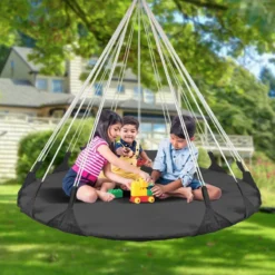Hangnest Voor Binnen & Buiten. Met Groot En Dik Kussen Voor Volwassenen & Kinderen. Belastbaar Tot 125 Kg. VITA5 (Zwart) -Tuin Vrienden Verkoopwinkel 1200x1200 159