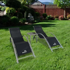 MaxxGarden Ligbed Set - 2 Stuks Zwart - Met Tafel - Sun Loungers - Loungebed -Tuin Vrienden Verkoopwinkel 1200x1200 172