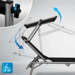 Sens Design Zonnebed - Ligbed Inklapbaar Met Zonneklep - Zwart -Tuin Vrienden Verkoopwinkel 1200x1200 178