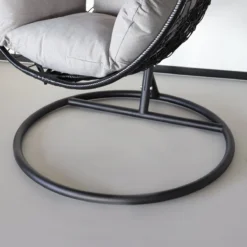 Egg Hangstoel Roundabout Zwart -Tuin Vrienden Verkoopwinkel 1200x1200 188