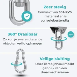 AVINT GOODS RVS Ophangsysteem Plafondhaak Bokszak – Schroefhaak & Ophanghaak Hangstoel – Muurhaak Binnen & Buiten - 550KG 13 AVINT GOODS RVS Ophangsysteem Plafondhaak Bokszak – Schroefhaak & Ophanghaak Hangstoel – Muurhaak Binnen & Buiten - 550KG -Tuin Vrienden Verkoopwinkel 1200x1200 200