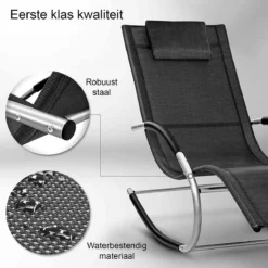 Sens Design Zonnebed - Ligbed - Weerbestendig - Zwart -Tuin Vrienden Verkoopwinkel 1200x1200 235