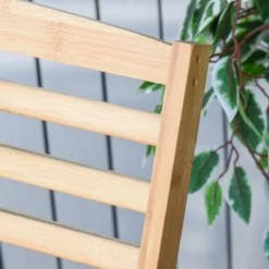 Outsunny Tuin Schommelstoel, Relaxstoel, Tuinstoel, Bamboe Multiplex Naturel 84A-171 -Tuin Vrienden Verkoopwinkel 1200x1200 240