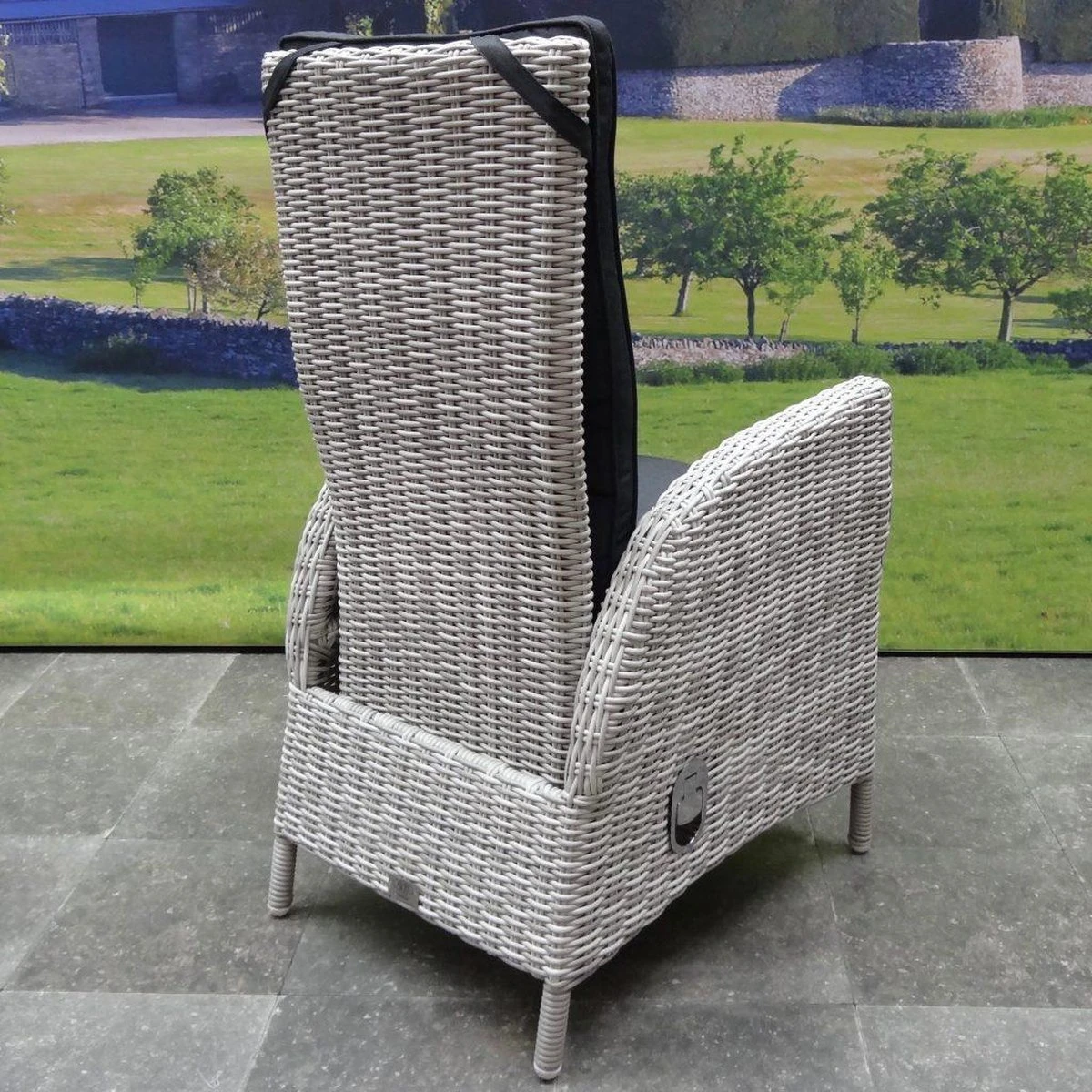 Menorca Dining Tuinstoel Verstelbaar Wit Grijs 4 Menorca Dining Tuinstoel Verstelbaar Wit Grijs - Afbeelding 4