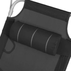 Ligstoel Met Hoofdsteun En Zon Bescherming Verstelbare Rugleuning Inklapbaar Donker Grijs Ligbed Tuin -Tuin Vrienden Verkoopwinkel 1200x1200 28