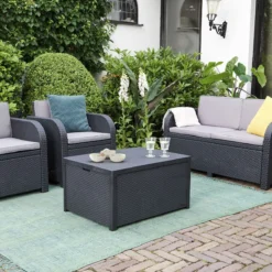 Allibert Arica Tuintafel - 79x59,5x42 Cm - Grafiet -Tuin Vrienden Verkoopwinkel 1200x1200 301