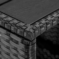 Casaria Polyrattan Bijzettafel - WPC Tafelblad 45x45x40cm – Zwart -Tuin Vrienden Verkoopwinkel 1200x1200 329