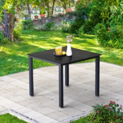 Casaria – Tuintafel – Aluminium – 90x90x75cm –Antraciet -Tuin Vrienden Verkoopwinkel 1200x1200 337