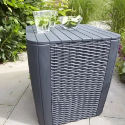 ALLIBERT Keter Luzon Opbergtafel - 39x39x43cm - Donkergrijs -Tuin Vrienden Verkoopwinkel 1200x1200 365