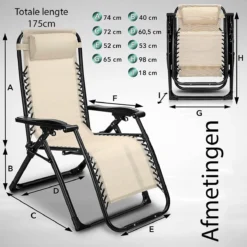 Sens Design Tuinstoel - Ligstoel Tuin - Beige -Tuin Vrienden Verkoopwinkel 1200x1200 4