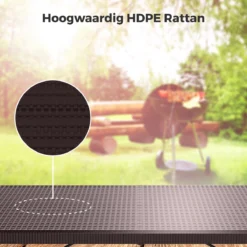 LifeGoods Klaptafel - Inklapbaar - 180 Cm - 6 Tot 8 Personen - Bruin -Tuin Vrienden Verkoopwinkel 1200x1200 451