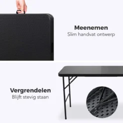 LifeGoods Klaptafel - Inklapbaar - 120 Cm - 4 Personen - Zwart -Tuin Vrienden Verkoopwinkel 1200x1200 457