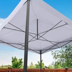 LifeGoods Partytent - 3x3 M - Zijwanden - Easy Up - Opvouwbaar - Waterdicht - Draagtas Met Wieltjes - Donkergrijs -Tuin Vrienden Verkoopwinkel 1200x1200 484