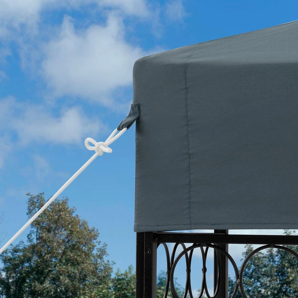 Casaria Paviljoen Lorca 3x3m - UV-bescherming 50+ Metaal - Antraciet 10 Casaria Paviljoen Lorca 3x3m - UV-bescherming 50+ Metaal - Antraciet - Afbeelding 10