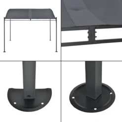 Pergola Tuinpaviljoen 300x250x243 Cm Antraciet Donkergrijs 11 Pergola Tuinpaviljoen 300x250x243 Cm Antraciet Donkergrijs -Tuin Vrienden Verkoopwinkel 1200x1200 542