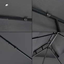 Paviljoen Lanciano Partytent 4x3x2,65 Cm Donkergrijs -Tuin Vrienden Verkoopwinkel 1200x1200 547