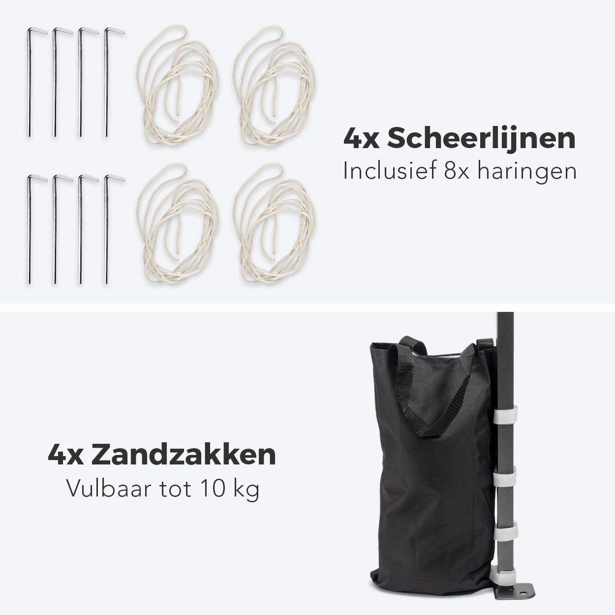 LifeGoods Partytent - 3x3 M - Zijwanden - Easy Up - Opvouwbaar - Waterdicht - Draagtas Met Wieltjes - Beige 5 LifeGoods Partytent - 3x3 M - Zijwanden - Easy Up - Opvouwbaar - Waterdicht - Draagtas Met Wieltjes - Beige - Afbeelding 5