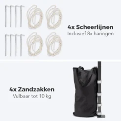 LifeGoods Partytent - 3x3 M - Easy Up - Opvouwbaar - Waterdicht - Draagtas Met Wieltjes - Donkerblauw 12 LifeGoods Partytent - 3x3 M - Easy Up - Opvouwbaar - Waterdicht - Draagtas Met Wieltjes - Donkerblauw -Tuin Vrienden Verkoopwinkel 1200x1200 570