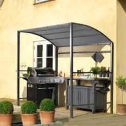 Merkloos Barbecue Overkapping Afm. 233 X 145 Cm Zwart -Tuin Vrienden Verkoopwinkel 1200x1200 579