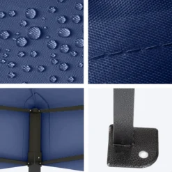 LifeGoods Partytent - 3x4.5 M - Easy Up - Opvouwbaar - Waterdicht - Draagtas Met Wieltjes - Donkerblauw -Tuin Vrienden Verkoopwinkel 1200x1200 601