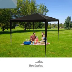 MaxxGarden Partytent - Paviljoen - 3x3 - Waterdicht - Zwart -Tuin Vrienden Verkoopwinkel 1200x1200 617