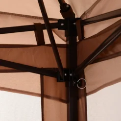 Outsunny Paviljoen Met Zijwanden Partytent Tuintent Popup 3,25 X 3,25 M Khaki 840-166 -Tuin Vrienden Verkoopwinkel 1200x1200 655