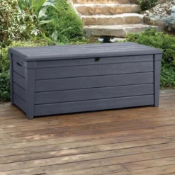 Keter Brightwood Opbergbox - 455L - 145x69,7x60,3 Cm - Grafiet -Tuin Vrienden Verkoopwinkel 1200x1200 727