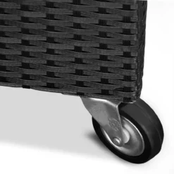 Casaria Wicker Opbergbox - Waterdicht 121,5cm Met Wielen - Grijs -Tuin Vrienden Verkoopwinkel 1200x1200 735