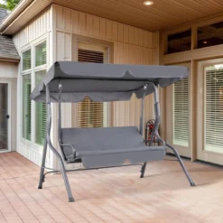 Merkloos Casaria Hollywood Schommel - Antraciet - Incl. Zonnekap 12 Merkloos Casaria Hollywood Schommel - Antraciet - Incl. Zonnekap -Tuin Vrienden Verkoopwinkel 1200x1200 764