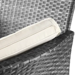 Casaria Polyrattan Tuinbank - Incl. Tafel & Kussens 7 Cm - Grijs -Tuin Vrienden Verkoopwinkel 1200x1200 791