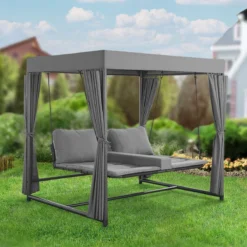 Schommelbank / Ligbank Kassandra - Donkergrijs -Tuin Vrienden Verkoopwinkel 1200x1200 882