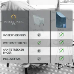 Chefarone Beschermhoes Tuinstoelen - Tuinstoelen Hoes - Tuinmeubelen - Weerbestendig - UV-bescherming - Grijs 11 Chefarone Beschermhoes Tuinstoelen - Tuinstoelen Hoes - Tuinmeubelen - Weerbestendig - UV-bescherming - Grijs -Tuin Vrienden Verkoopwinkel 1200x1200 907