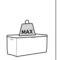 Keter Kentwood Opbergbox - 128x53.6x59 Cm - 350 L - Grafiet -Tuin Vrienden Verkoopwinkel 1200x324