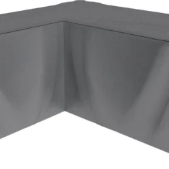 SORARA® Hoes Loungeset Hoekbank 235 X 235 X 70/100 Cm Grijs - Luxe Beschermhoes Tuinbank Met Aantrekkoord.