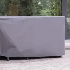 Weersbestendige Beschermhoes Tuinset | 245 X 150 X 95 Cm | Premium | Waterproof | TÜV Rheinland Gecertificeerd | Hoes Voor Tuin | Waterdicht | Solution Dyed (verkleuring Onmogelijk) | Grijs / Antraciet -Tuin Vrienden Verkoopwinkel 1200x541