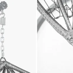 Hangstoel - Ei Stoel - Met Grijze Standaard & Kussens - Tot 125kg -Tuin Vrienden Verkoopwinkel 1200x594 1