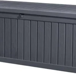 Keter Rockwood Opbergbox - 570L - 155x72,4x64,4cm - Grafiet