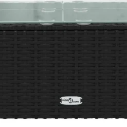 VidaLife Tuintafel 60x60x30 Cm Poly Rattan En Glas Zwart -Tuin Vrienden Verkoopwinkel 1200x636