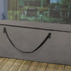 Opbergtas Voor Tuinmeubelkussens - 200 X 75 X 60 Cm (4 – 6 Lounge- Tuinkussens) - Grijs / Antraciet -Tuin Vrienden Verkoopwinkel 1200x669