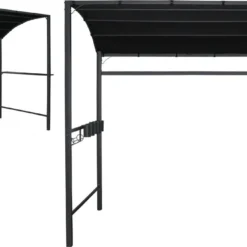 Merkloos Barbecue Overkapping Afm. 233 X 145 Cm Zwart -Tuin Vrienden Verkoopwinkel 1200x679