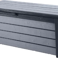 Keter Brushwood Opbergbox - Kussenbox - 455L - 145x69,7x60,3cm - Grafiet