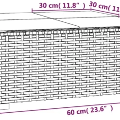 VidaLife Tuintafel 60x60x30 Cm Poly Rattan En Glas Zwart -Tuin Vrienden Verkoopwinkel 1200x690 1