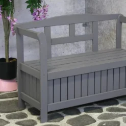 SenS-Line - Tuinbank - Pinokkio Houten Bankje - 113 X 40 X 75 Cm - Grijs -Tuin Vrienden Verkoopwinkel 1200x693 1