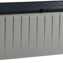 Keter Novel Opbergbox - 340L - 124x55x62.5cm - Grijs -Tuin Vrienden Verkoopwinkel 1200x696 1
