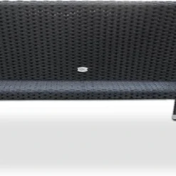 Casaria Polyrattan Tuinbank – 2 Zits UV-bestendig - Zwart -Tuin Vrienden Verkoopwinkel 1200x700 1