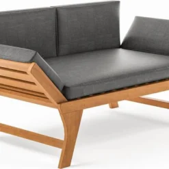 Loungebank Tuin FSC Antraciet – Makkelijk Verstelbaar Lounge Bank Balkon – Tuinbank Lounge Hardhout FSC – Perfecthomeshop -Tuin Vrienden Verkoopwinkel 1200x720 2
