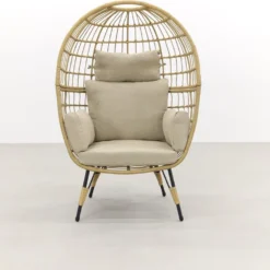 Lola Egg Relaxstoel - Natural Sand - Mand Stoel -Tuin Vrienden Verkoopwinkel 1200x730