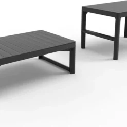 Allibert Lyon Tuintafel - 116x71,5x66/40 Cm - Grafiet -Tuin Vrienden Verkoopwinkel 1200x738