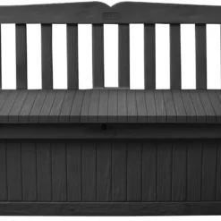 Keter Eden Garden Bench Opbergbank - 265L - 140x60x84cm - Zwart/Grijs 13 Keter Eden Garden Bench Opbergbank - 265L - 140x60x84cm - Zwart/Grijs -Tuin Vrienden Verkoopwinkel 1200x763