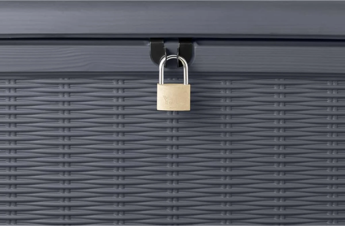 Keter - Borneo Opbergbox - 416 Liter - 129.5 X 62.5 X 70 Cm - Antraciet 8 Keter - Borneo Opbergbox - 416 Liter - 129.5 X 62.5 X 70 Cm - Antraciet - Afbeelding 8